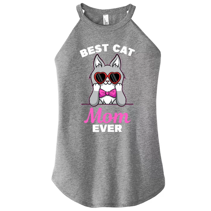 Best Cat Mom Ever Design For Maine Coon Lovers Gift Women’s Perfect Tri Rocker Tank