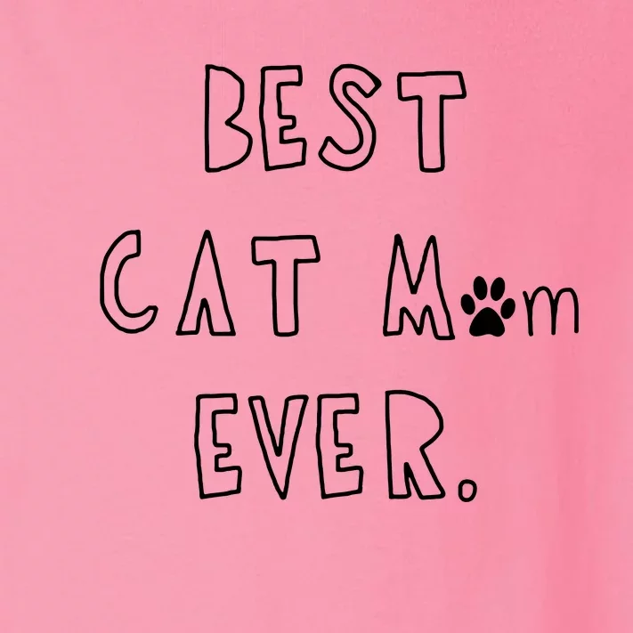 Best Cat Mom Ever Toddler Long Sleeve Shirt