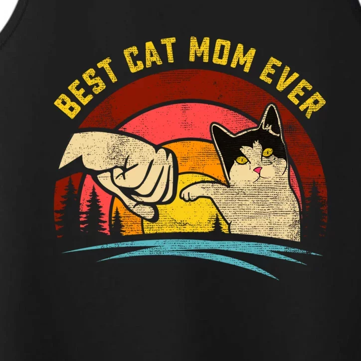 Best Cat Mom Ever Funny Kitten Cat Lover Mother's Day Great Gift Performance Tank