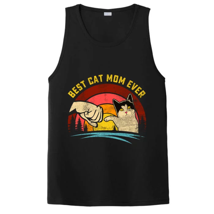 Best Cat Mom Ever Funny Kitten Cat Lover Mother's Day Great Gift Performance Tank