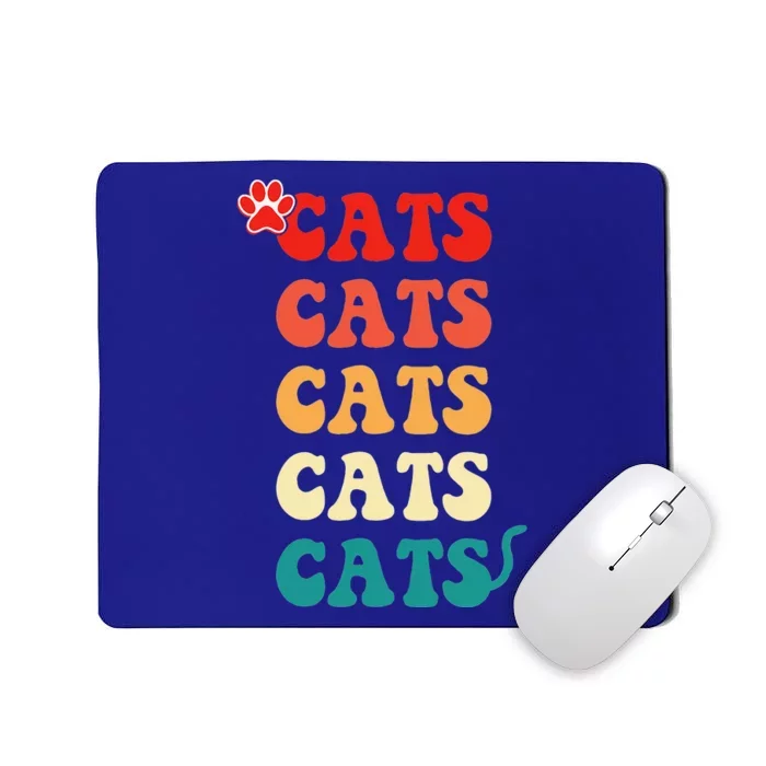 Best Cat Mom Ever Vintage Retro Cat Mommy Cat Mother Mousepad