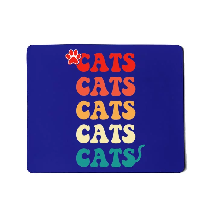 Best Cat Mom Ever Vintage Retro Cat Mommy Cat Mother Mousepad