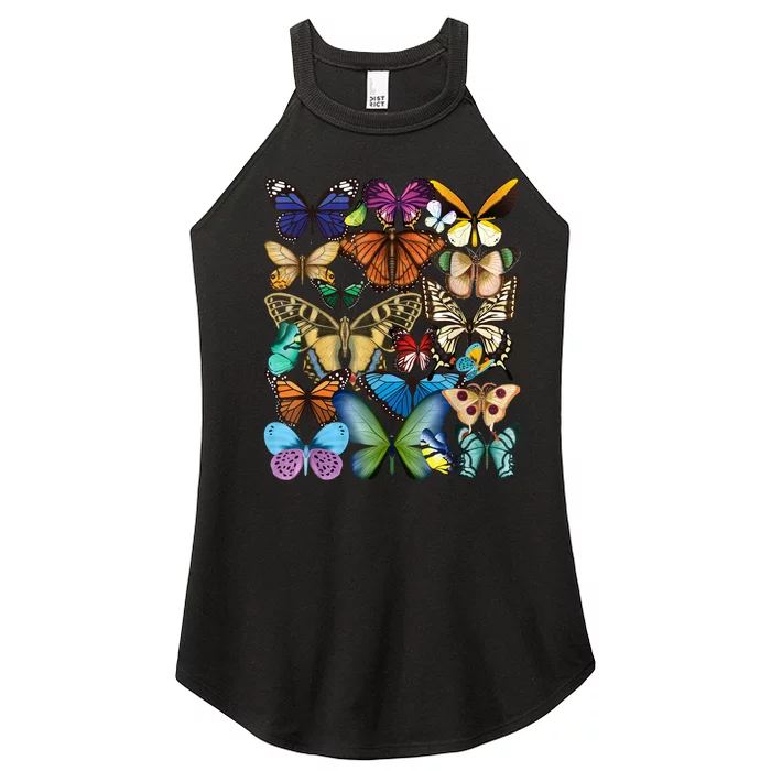 Butterfly Collection Monarch Butterfly Lover Butterflies Women’s Perfect Tri Rocker Tank