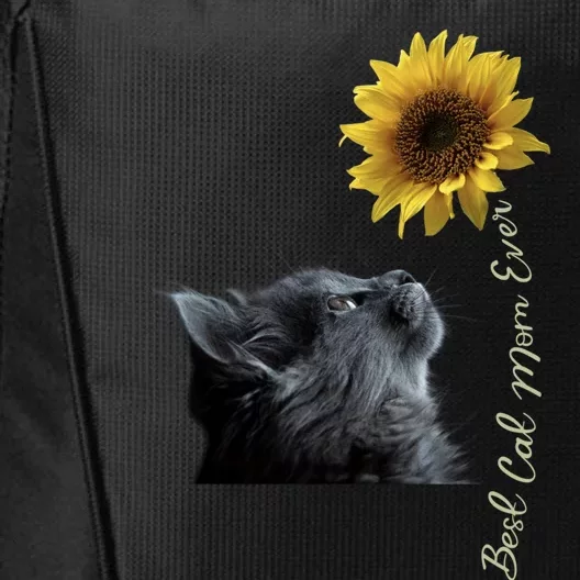 Best Cat Mom Ever Sunflower Gift City Backpack