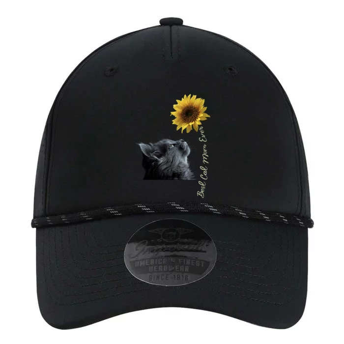 Best Cat Mom Ever Sunflower Gift Performance The Dyno Cap