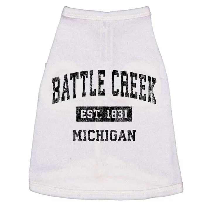 Battle Creek Michigan Mi Vintage Sports Doggie Tank