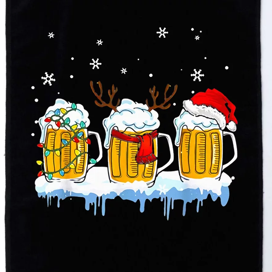 Beer Christmas Mug Santa Reinbeer Xmas Lights Pajamas Platinum Collection Golf Towel