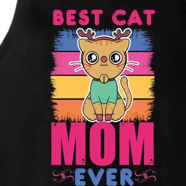 Best Cat Mom Evers Gift Ladies Tri-Blend Wicking Tank