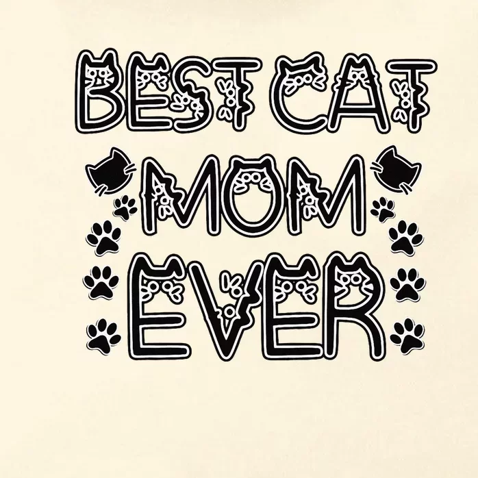 Best Cat Mom Ever Zip Tote Bag