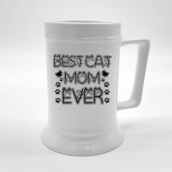 Best Cat Mom Ever Front & Back Beer Stein