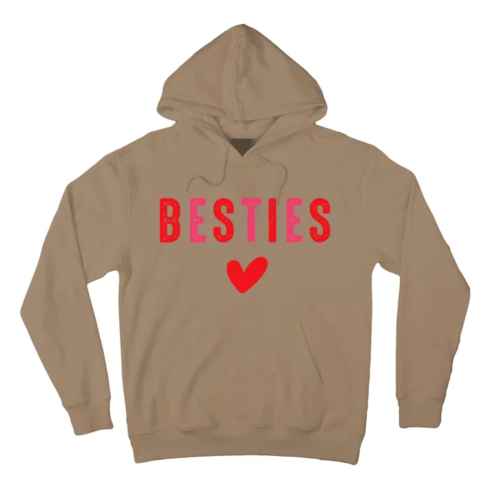 Besties Cute Matching Mother Daughter Friend Valentine's Day Hoodie