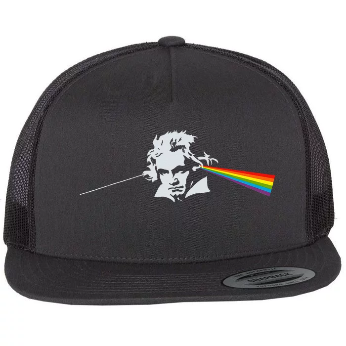 Beethoven Classical Music Composer Flat Bill Trucker Hat