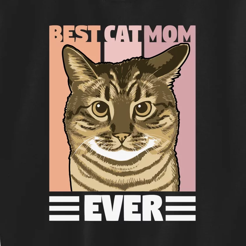 Best Cat Mom Ever Mother's Day Kids Sweatshirt