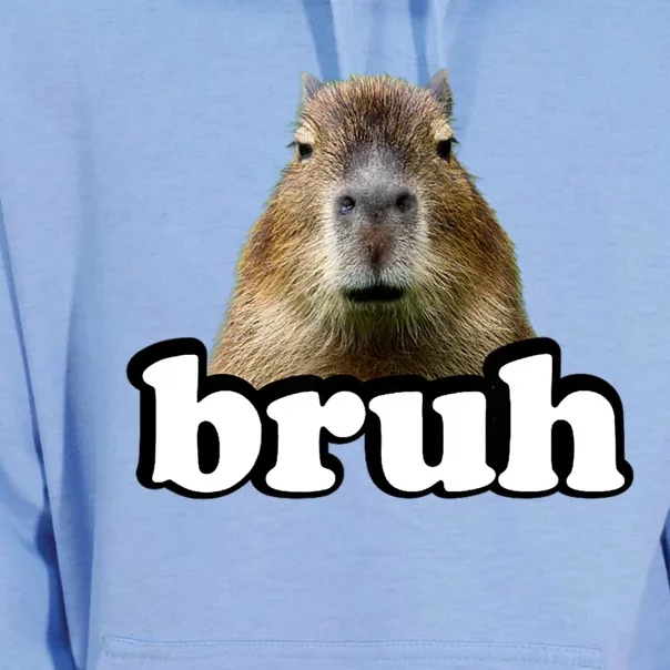 Bruh Capybara Meme Funny Bruh Saying Unisex Surf Hoodie