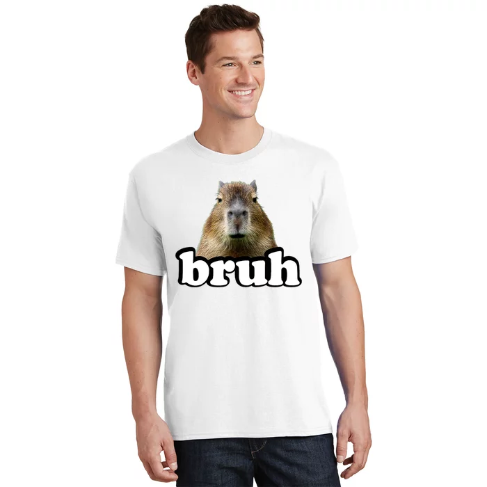 Bruh Capybara Meme Funny Bruh Saying T-Shirt