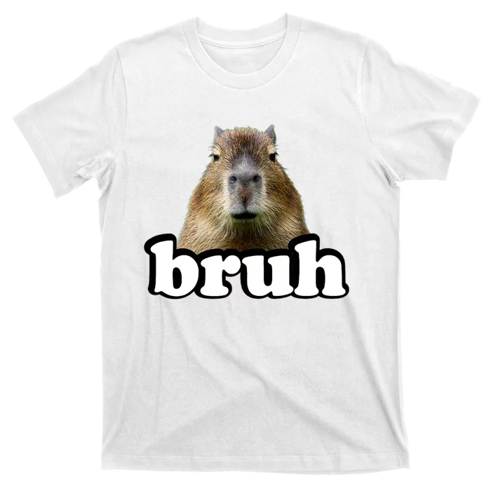 Bruh Capybara Meme Funny Bruh Saying T-Shirt