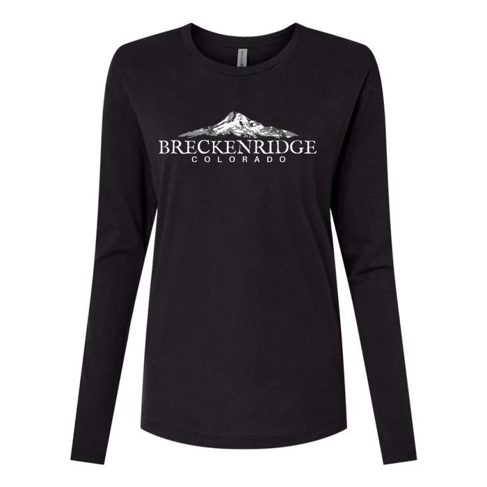 Breckenridge Colorado  Mountain Town Womens Cotton Relaxed Long Sleeve T-Shirt