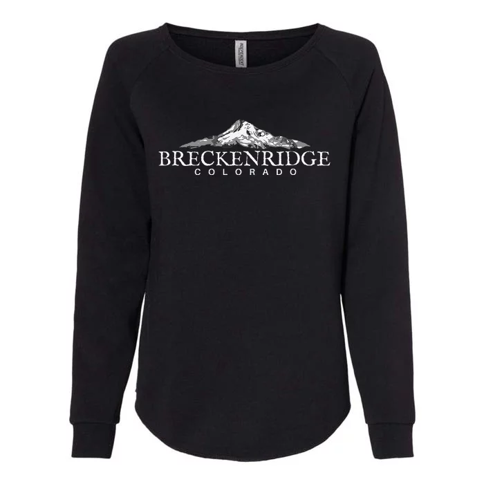 Breckenridge Colorado  Mountain Town Womens California Wash Sweatshirt