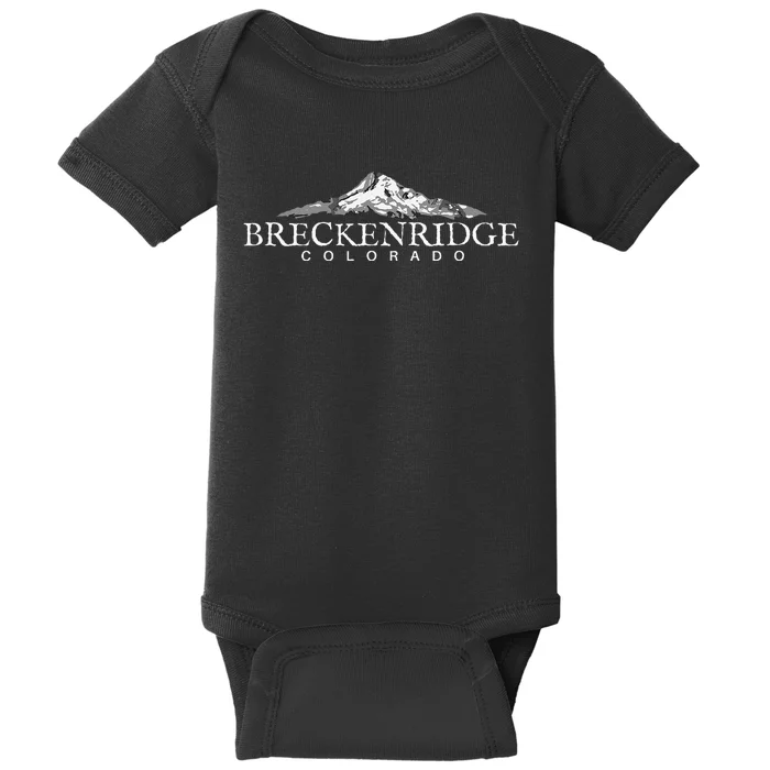 Breckenridge Colorado  Mountain Town Baby Bodysuit