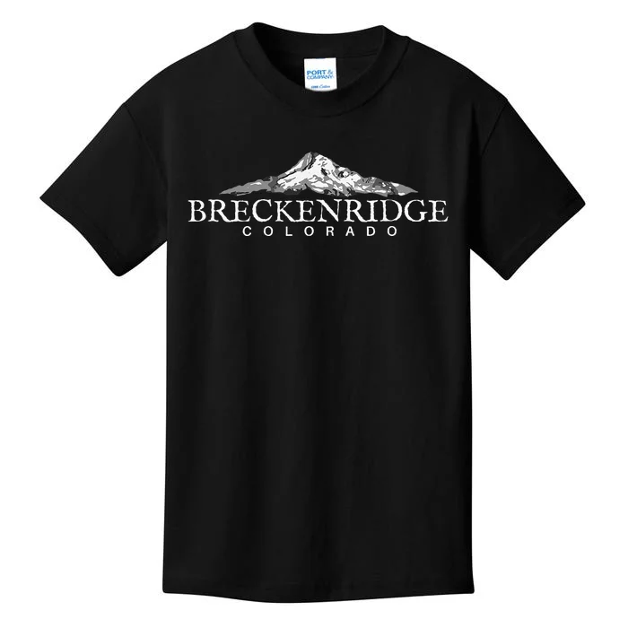 Breckenridge Colorado  Mountain Town Kids T-Shirt