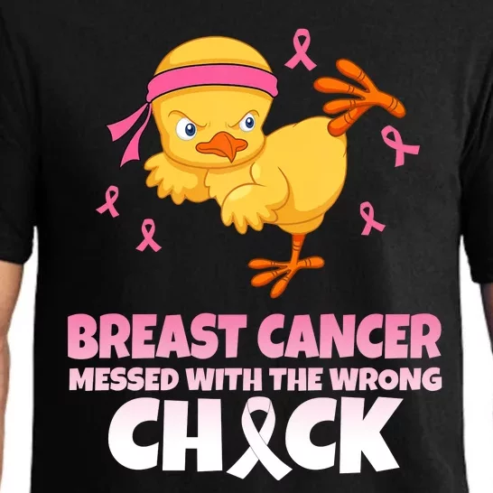 Breast Cancer Messed With The Wrong Chick Pajama Set