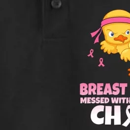 Breast Cancer Messed With The Wrong Chick Dry Zone Grid Performance Polo