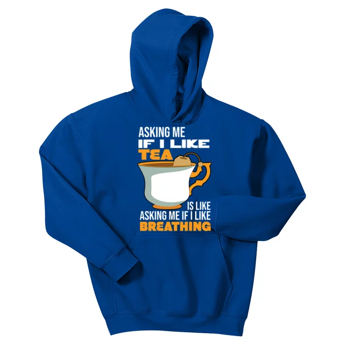 Breathing Cup Mug Of Tea Gift Kids Hoodie