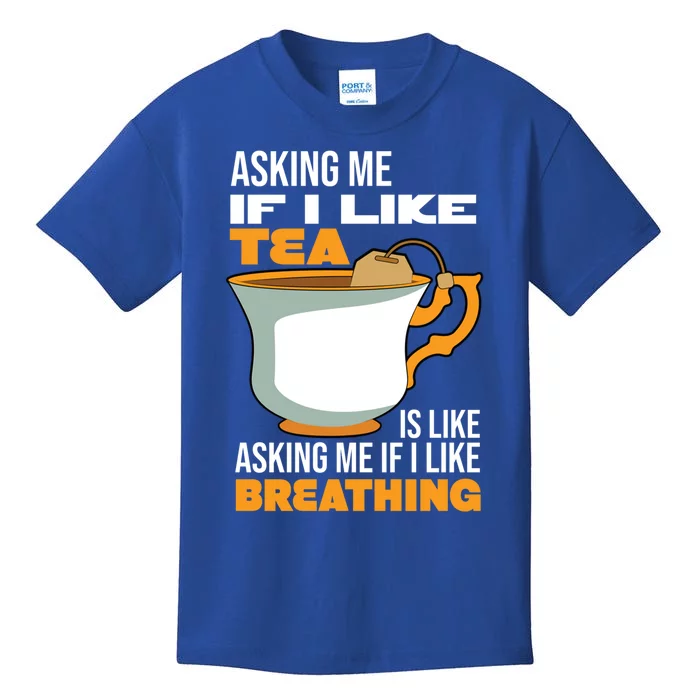 Breathing Cup Mug Of Tea Gift Kids T-Shirt