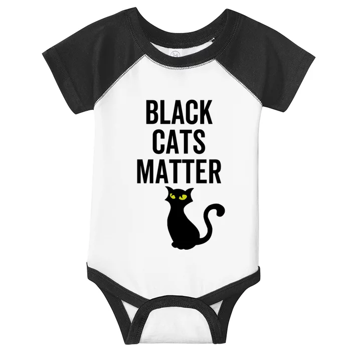 Black Cats Matter Funny Parody Blm Rescue Kittens Gift Infant Baby Jersey Bodysuit