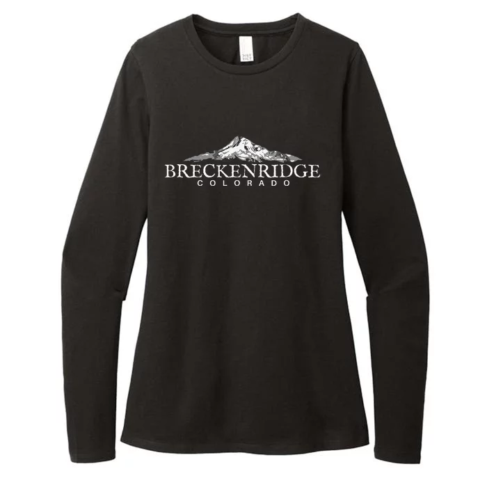 Breckenridge Colorado Mountain Town Womens CVC Long Sleeve Shirt