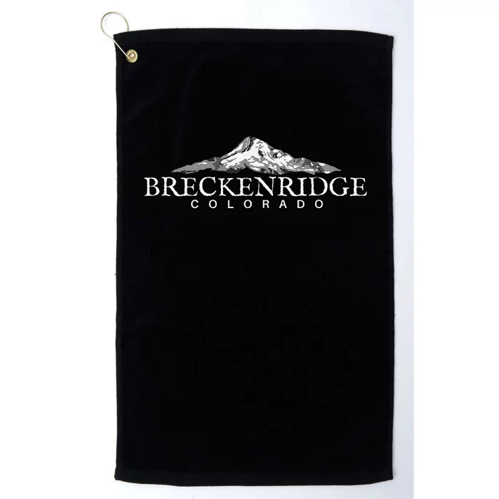 Breckenridge Colorado Mountain Town Platinum Collection Golf Towel