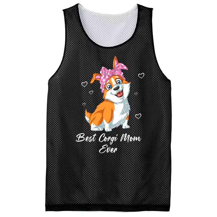 Best Corgi Mom Ever Mesh Reversible Basketball Jersey Tank