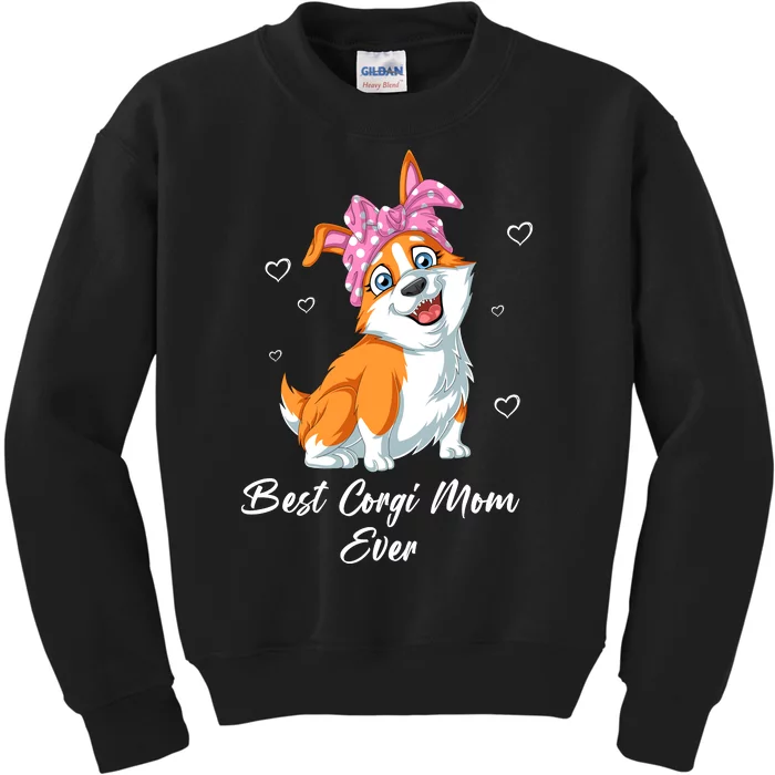 Best Corgi Mom Ever Kids Sweatshirt