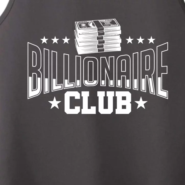 Billionaire Club Member Motif| Motivational Billionaire Performance Tank