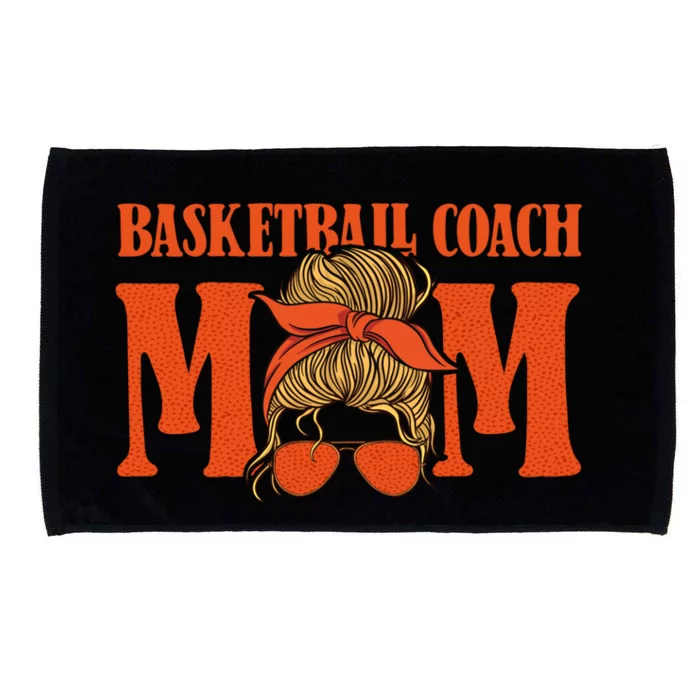 Basketball Coach Mom Cool Gift Hoops Assistant Basketball Coach Gift Microfiber Hand Towel