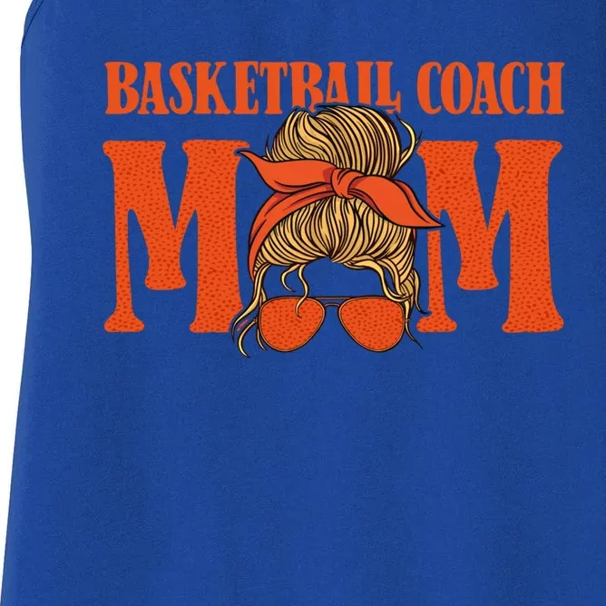 Basketball Coach Mom Cool Gift Hoops Assistant Basketball Coach Gift Women's Racerback Tank