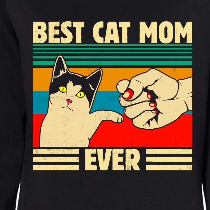 Best Cat Mom Ever Mother's Day Womens California Wash Sweatshirt