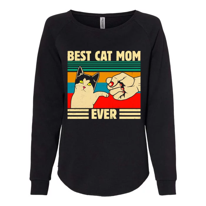 Best Cat Mom Ever Mother's Day Womens California Wash Sweatshirt