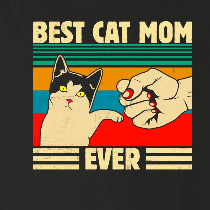 Best Cat Mom Ever Mother's Day Toddler Long Sleeve Shirt