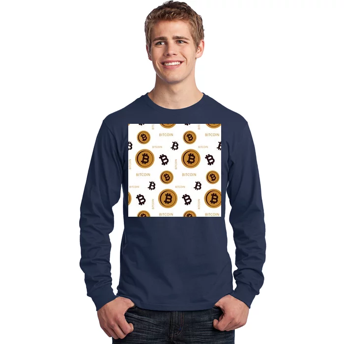 Bitcoin Cryptocurrency Money Long Sleeve Shirt