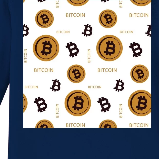 Bitcoin Cryptocurrency Money Baby Long Sleeve Bodysuit