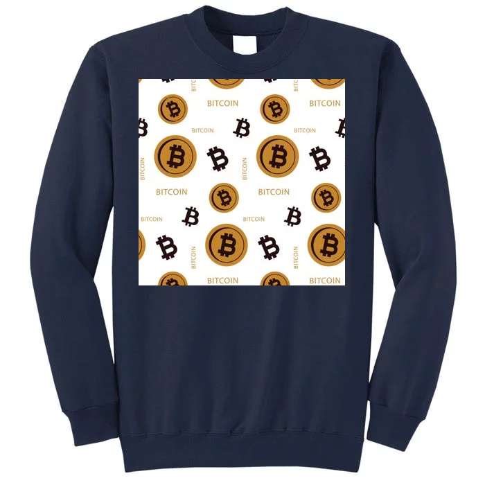 Bitcoin Cryptocurrency Money Tall Sweatshirt