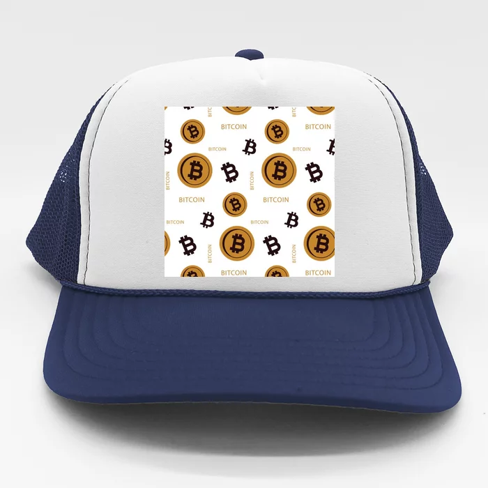 Bitcoin Cryptocurrency Money Trucker Hat