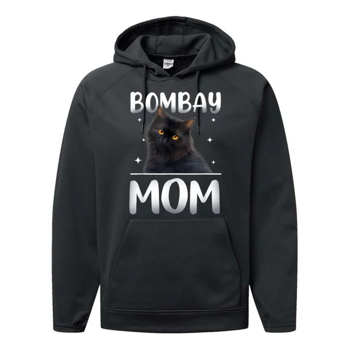 Bombay Cat Mom MotherS Day Performance Fleece Hoodie