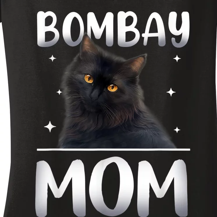 Bombay Cat Mom MotherS Day Women's V-Neck T-Shirt