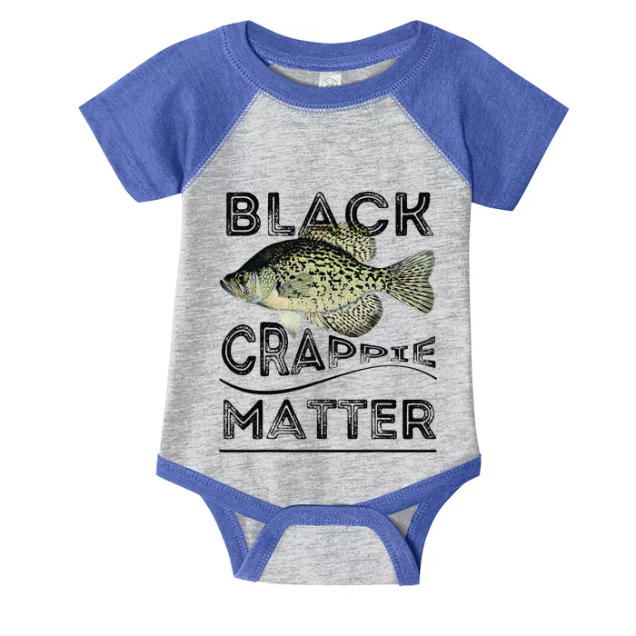 Black Crappie Matter Crappie Fishing Infant Baby Jersey Bodysuit