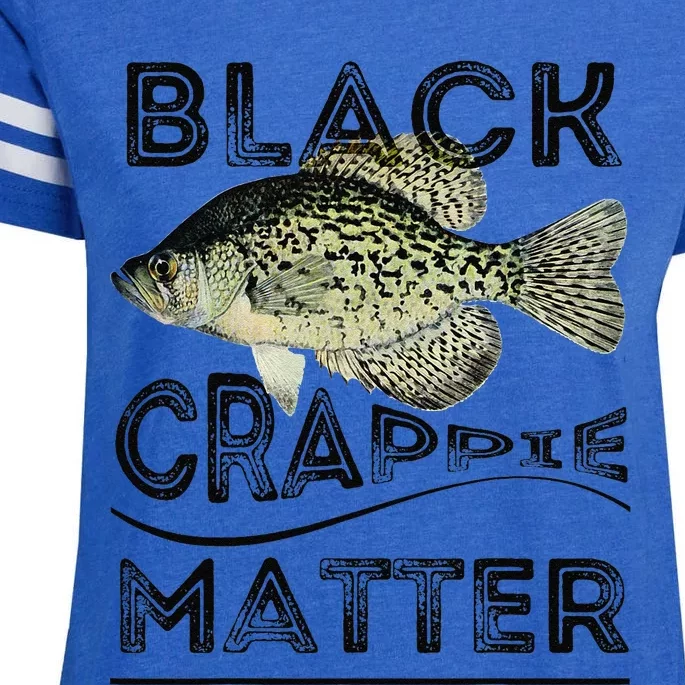 Black Crappie Matter Crappie Fishing Enza Ladies Jersey Football T-Shirt