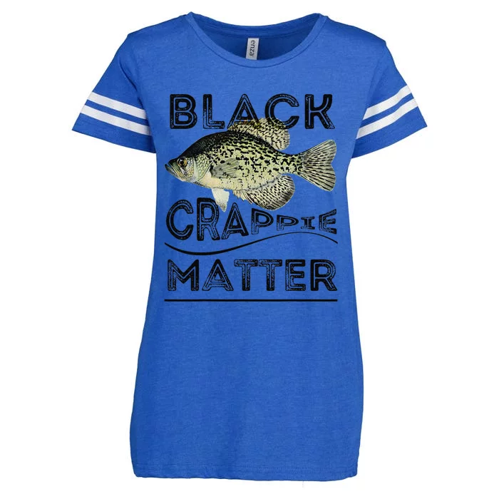 Black Crappie Matter Crappie Fishing Enza Ladies Jersey Football T-Shirt