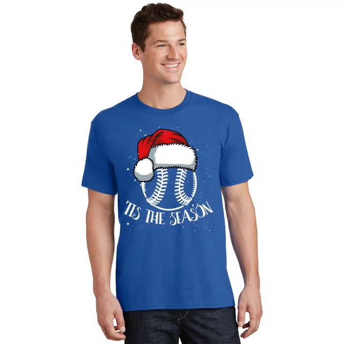 Baseball Christmas Merry Xmas Santa Claus Pitcher Catcher Meaningful Gift T-Shirt