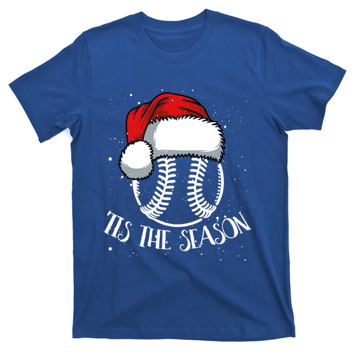 Baseball Christmas Merry Xmas Santa Claus Pitcher Catcher Meaningful Gift T-Shirt